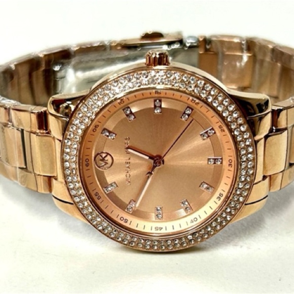 Michael Kors Gold Watch with Crystal Accents